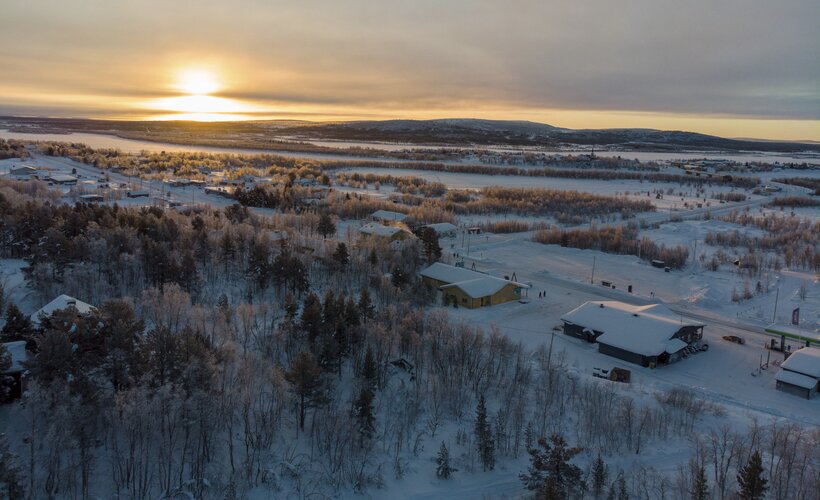 Sunrise over Karesuando, Finland